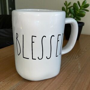 Rae Dunn “BLESSED” Coffee Tea Mug White - Artisan Collection By Magenta Ceramic